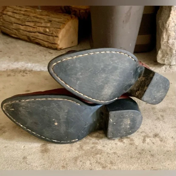 Old West Child size 10  Cowboy Boots Leather - Picture 11 of 11